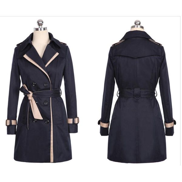 women's trench coats 2021 coat for women fashion turn-down collar double breasted contrast color long plus size casaco feminino, Tan;black
women's trench coats 2021 coat for women fashion turn-down collar double breasted contrast color long plus size casaco feminino, Tan;black