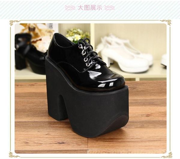 boots princess sweet punk shoes super high and thick bottom female 15cm anime style black handmade lace-up flatform pu96181
boots princess sweet punk shoes super high and thick bottom female 15cm anime style black handmade lace-up flatform pu96181