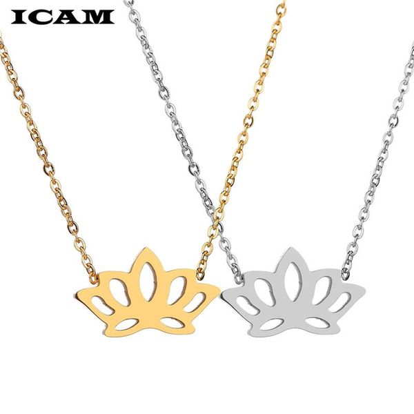 pendant necklaces icam yoga lotus necklace women stainless steel jewelry buddhism water lily vintage boho female, Silver
pendant necklaces icam yoga lotus necklace women stainless steel jewelry buddhism water lily vintage boho female, Silver