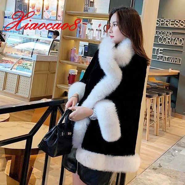 women's fur & faux 2021 winter autumn coat woman solid luxury elegant outwear clothes female fluffy padded cotton overcoat oversize, Black
women's fur & faux 2021 winter autumn coat woman solid luxury elegant outwear clothes female fluffy padded cotton overcoat oversize, Black