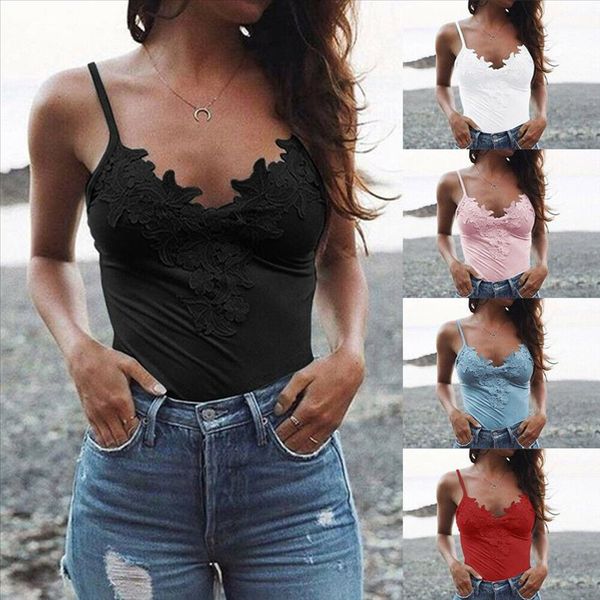womens v neck spaghetti strap appliques summer lace vest sleeveless casual tank t shirt drop shipping, White
womens v neck spaghetti strap appliques summer lace vest sleeveless casual tank t shirt drop shipping, White