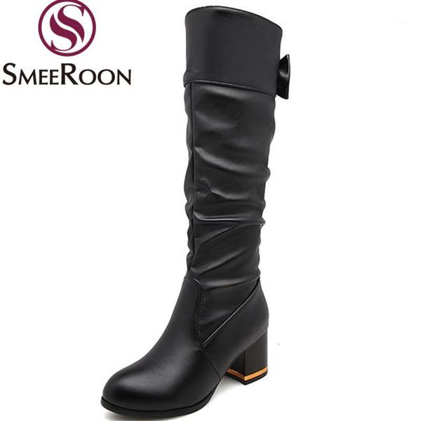 boots smeeroon sweet butterfly-knot knee high for women med heels leisure warm winter ladies shoes1, Black
boots smeeroon sweet butterfly-knot knee high for women med heels leisure warm winter ladies shoes1, Black