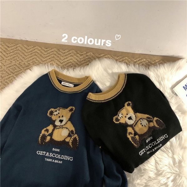 autumn 2021 new tide pattern bear male mesh hip-hop loose black around the neck couple sweater better clothes 4dmm o5kf, White;black
autumn 2021 new tide pattern bear male mesh hip-hop loose black around the neck couple sweater better clothes 4dmm o5kf, White;black