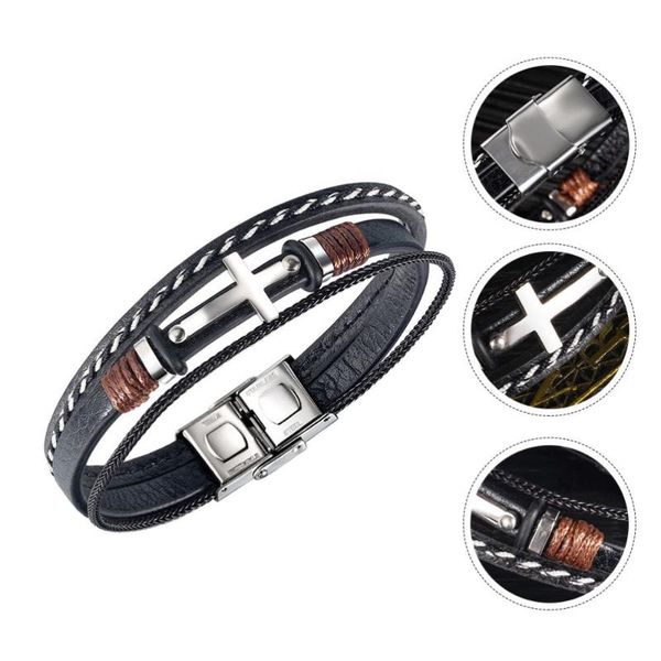 charm bracelets 1pc cross styled bracelet male woven multi-layer leather bangle, Golden;silver
charm bracelets 1pc cross styled bracelet male woven multi-layer leather bangle, Golden;silver