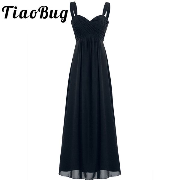 2017 tiaobug 4 colors formal ankle-length bridesmaid dress sleeveless wedding party v-neck white black navy blue dress y200109
2017 tiaobug 4 colors formal ankle-length bridesmaid dress sleeveless wedding party v-neck white black navy blue dress y200109
