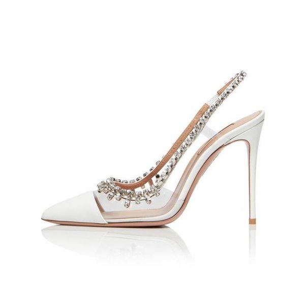 dress shoes white clear pvc crystal wedding bride elastic band slingback fringe bling rhinestone pointed toe pumps, Black
dress shoes white clear pvc crystal wedding bride elastic band slingback fringe bling rhinestone pointed toe pumps, Black