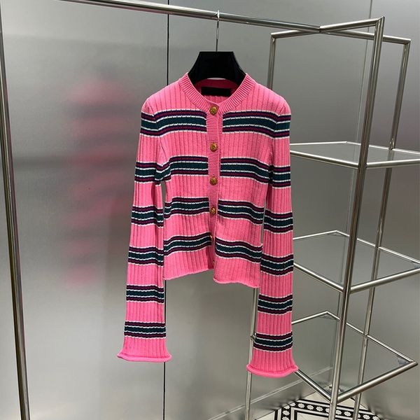women's fashion designer o-neck stripe knitted casual sweater gold button long sleeve ladies cardigan, White;black
women's fashion designer o-neck stripe knitted casual sweater gold button long sleeve ladies cardigan, White;black