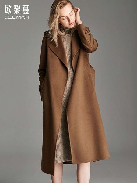 1caramel color double sided cashmere women's new winter 2020 high end long over knee woolen coat wool8uy, Black
1caramel color double sided cashmere women's new winter 2020 high end long over knee woolen coat wool8uy, Black