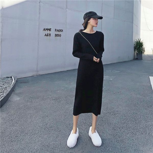 2021 new women's autumn and winter new mid-length knitted dress long-sleeved hooded half-high collar sweater ikct, White;black
2021 new women's autumn and winter new mid-length knitted dress long-sleeved hooded half-high collar sweater ikct, White;black