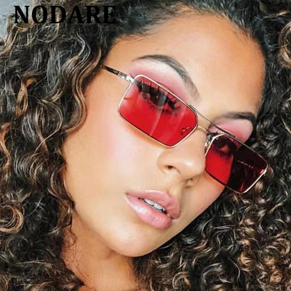 nodare retro small rectangle sunglasses women vintage brand metal frame red lens sun glasses for female shade mirror uv400 gafas, White;black
nodare retro small rectangle sunglasses women vintage brand metal frame red lens sun glasses for female shade mirror uv400 gafas, White;black