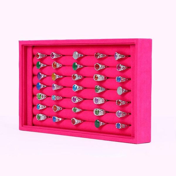 velvet suede ring earrings organizer ear studs jewelry display stand holder rack showcase plate fashion jewelry box case casket, Pink;blue
velvet suede ring earrings organizer ear studs jewelry display stand holder rack showcase plate fashion jewelry box case casket, Pink;blue