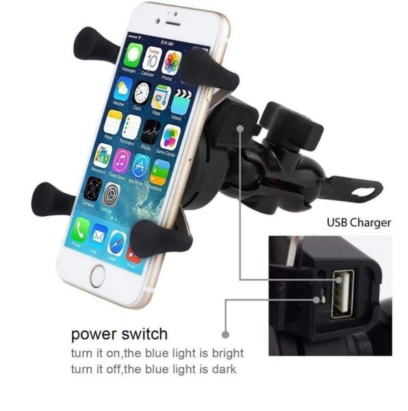 4fds2awuniversal motorcycle bike handlebar mounted mobile holder with usb charger for 3.5-6 inch cell phone
4fds2awuniversal motorcycle bike handlebar mounted mobile holder with usb charger for 3.5-6 inch cell phone