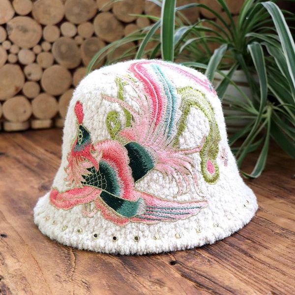 wide brim hats fashion bucket hat hand embroidery print chinese national style winter knitted thickened soft warm fisherman caps for women, Blue;gray
wide brim hats fashion bucket hat hand embroidery print chinese national style winter knitted thickened soft warm fisherman caps for women, Blue;gray