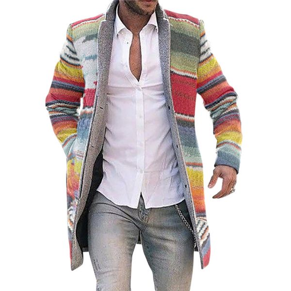 men's woolen coats windbreaker designer raiow print single-breasted jacket 2021 male outwear long sleeves luxury mid-long coat, Black;brown
men's woolen coats windbreaker designer raiow print single-breasted jacket 2021 male outwear long sleeves luxury mid-long coat, Black;brown