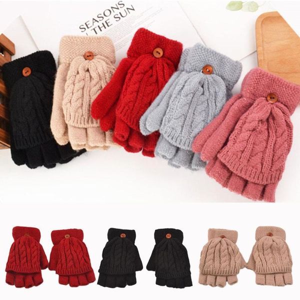 five fingers gloves 1 pair women hand warmer flip gift soft half autumn mittens wool artificial thicken thermal finger winter kni m1m3, Blue;gray
five fingers gloves 1 pair women hand warmer flip gift soft half autumn mittens wool artificial thicken thermal finger winter kni m1m3, Blue;gray