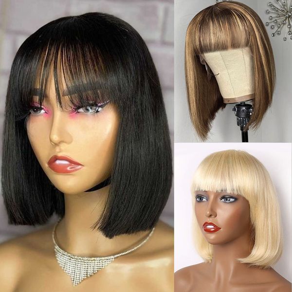 short bob wig with bangs straight brazilian hair wigs for black women human hair glueless full machine made remy human hair wigsfactory dire
short bob wig with bangs straight brazilian hair wigs for black women human hair glueless full machine made remy human hair wigsfactory dire