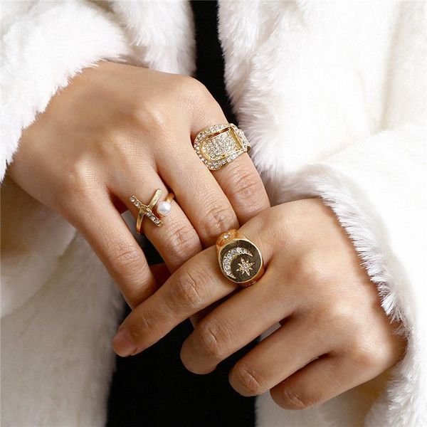 vintage women crystal finger knuckle rings set for girls moon star charm bohemian pearl ring fashion jewelry gift1, Golden;silver
vintage women crystal finger knuckle rings set for girls moon star charm bohemian pearl ring fashion jewelry gift1, Golden;silver