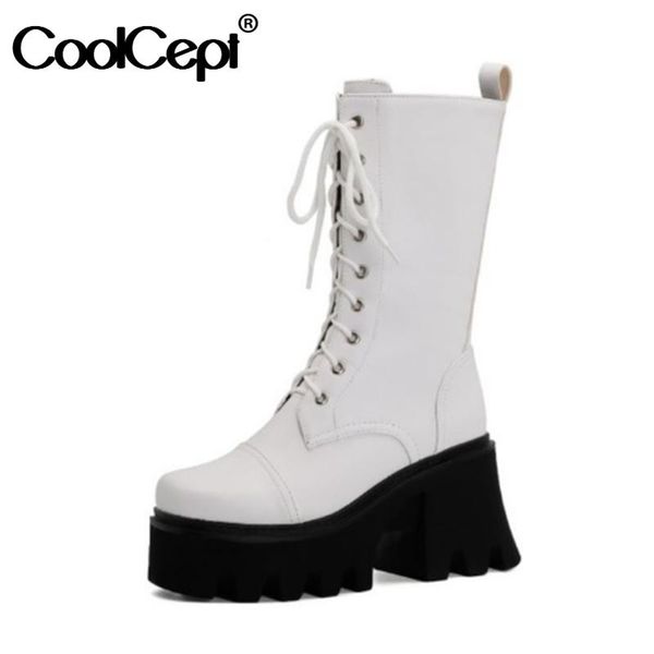 boots coolcept size 35-43 women mid calf platform strange heel cross strap shoes winter party footwear, Black
boots coolcept size 35-43 women mid calf platform strange heel cross strap shoes winter party footwear, Black