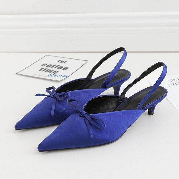 sandals vogue bowtie mules pointed toe women high heels slip on silk kitten heel slingback sandale femme swa0072, Black
sandals vogue bowtie mules pointed toe women high heels slip on silk kitten heel slingback sandale femme swa0072, Black