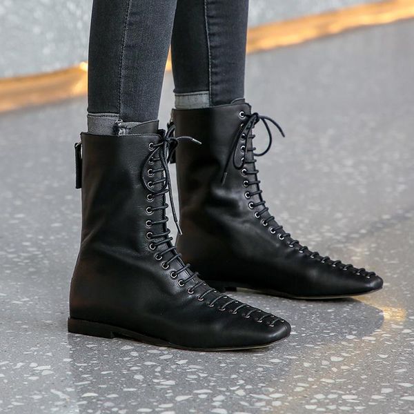 boots xiuningyan women ankle handmade soft genuine leather woman square toe back zipper shoes female footwear, Black
boots xiuningyan women ankle handmade soft genuine leather woman square toe back zipper shoes female footwear, Black