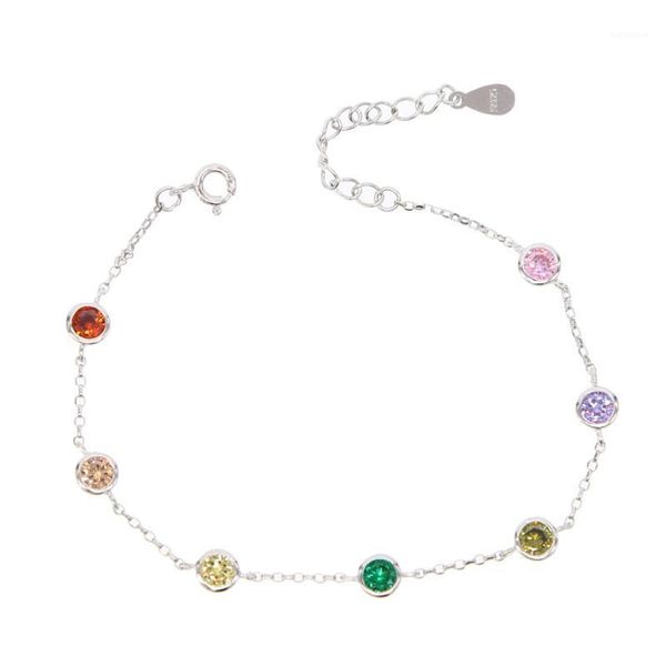 new sterling silver color multicolor cubic zirconia shiny colorful bracelet silver chain women christmas jewelry,adjust bangles1, Black
new sterling silver color multicolor cubic zirconia shiny colorful bracelet silver chain women christmas jewelry,adjust bangles1, Black