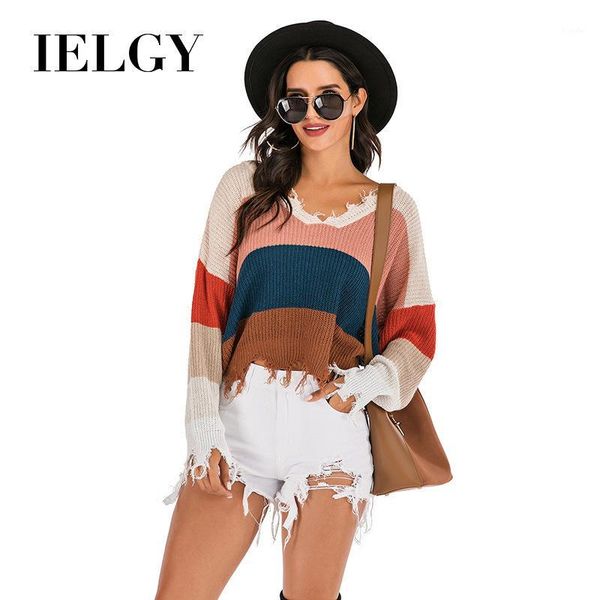 ielgy sweater women's fashion v-neck outer pullover colorblock sweater comfortable, White;black
ielgy sweater women's fashion v-neck outer pullover colorblock sweater comfortable, White;black