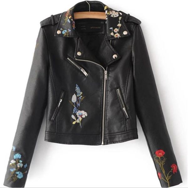woman spring pu leather jacket female fall oversized jackets women cuir veste lady chaqueta cuero embroidery coats, Black;brown
woman spring pu leather jacket female fall oversized jackets women cuir veste lady chaqueta cuero embroidery coats, Black;brown