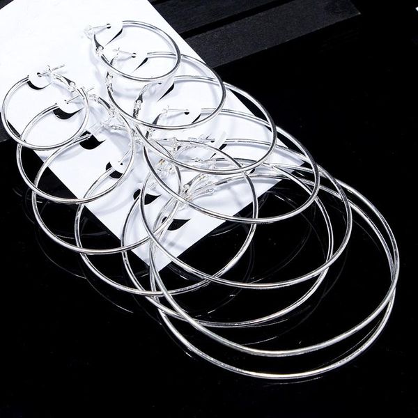 hoop & huggie 6 pairs large-size steampunk gold/silver color large earrings simple style xin-, Golden;silver
hoop & huggie 6 pairs large-size steampunk gold/silver color large earrings simple style xin-, Golden;silver
