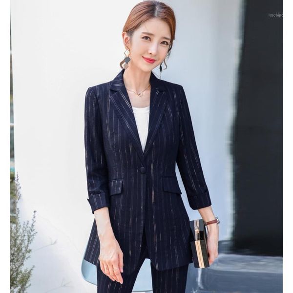 fashion casual women blazer and jackets navy blue striped long sleeve office ladies work wear clothes styles1, White;black
fashion casual women blazer and jackets navy blue striped long sleeve office ladies work wear clothes styles1, White;black