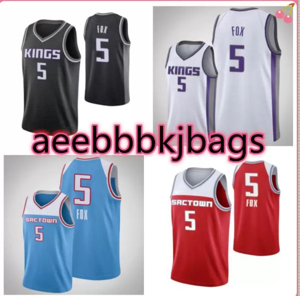 basketball jersey5 de aaron fox, Black;red 
basketball jersey5 de aaron fox, Black;red