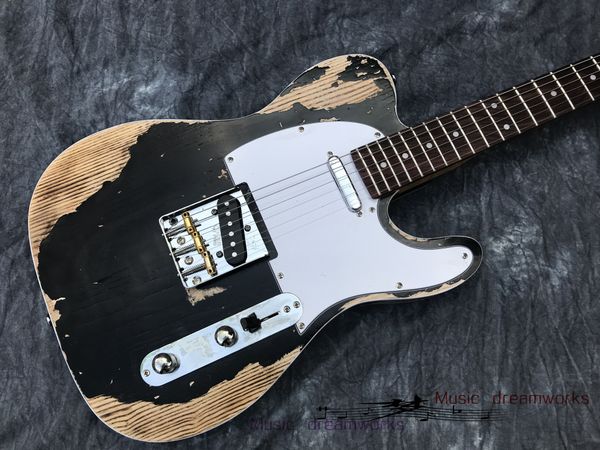 new style electric guitar, handmade heavy relic guitar.ash wood body quilted maple neck in stock
new style electric guitar, handmade heavy relic guitar.ash wood body quilted maple neck in stock