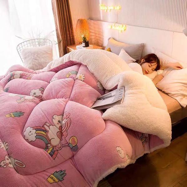 comforters & sets thickened warm lamb velvet comforter winter duvet quilt double 5kg double-sided core snowflake blanket
comforters & sets thickened warm lamb velvet comforter winter duvet quilt double 5kg double-sided core snowflake blanket