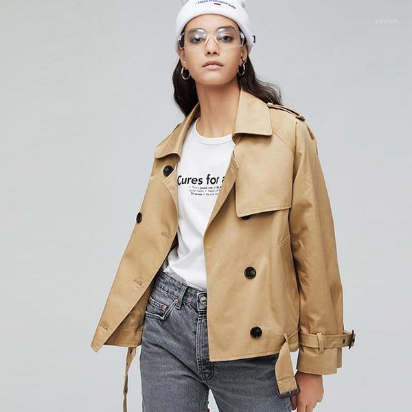 jacket women 100% cotton short windbreaker classic design double breasted 3 colors casual style new fashion1, Black;brown
jacket women 100% cotton short windbreaker classic design double breasted 3 colors casual style new fashion1, Black;brown