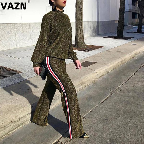 vazn 2020 green office high-end young daily elegant turtleneck full sleeve wide leg pants slim women 2 piece set, Gray
vazn 2020 green office high-end young daily elegant turtleneck full sleeve wide leg pants slim women 2 piece set, Gray