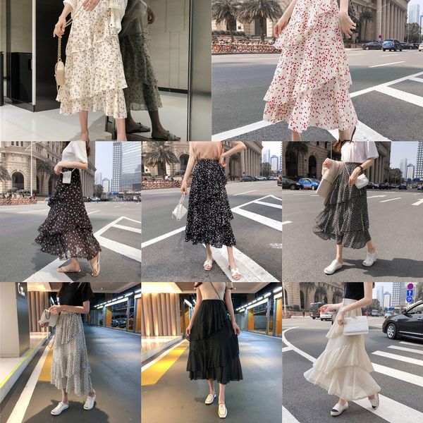 women's irregular ruffled beach long skirt polka dot high waist boho a-line maxi skirt women 2020 spring summer bohemian skirts q1209, Black
women's irregular ruffled beach long skirt polka dot high waist boho a-line maxi skirt women 2020 spring summer bohemian skirts q1209, Black