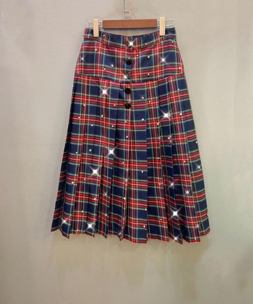 luxury skirt women plaid diamonds midi skirt female pleated skirt gdnz 8.01 y1214, Black
luxury skirt women plaid diamonds midi skirt female pleated skirt gdnz 8.01 y1214, Black