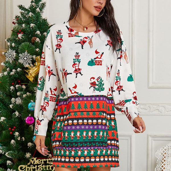 fashion woman tshirts christmas print women long sleeve t-shirt dress casual pullover mujer camisetas, White
fashion woman tshirts christmas print women long sleeve t-shirt dress casual pullover mujer camisetas, White