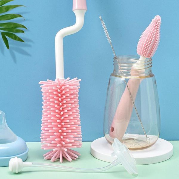 360 degree rotation sile bottle brush baby pacifier cup nipple cleaning brushes set handheld soft head food grade watering h bbygyx
360 degree rotation sile bottle brush baby pacifier cup nipple cleaning brushes set handheld soft head food grade watering h bbygyx