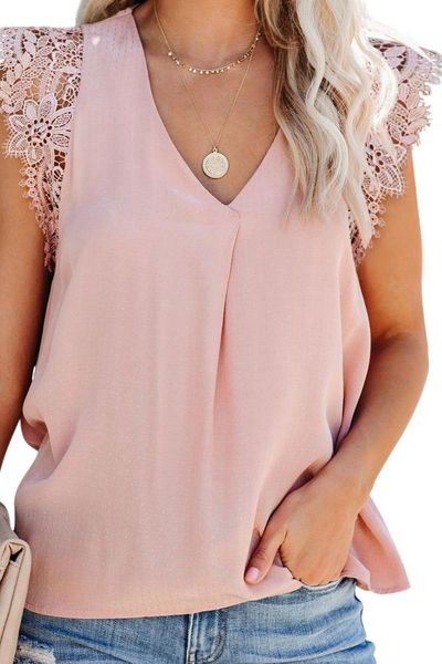 women's blouses & shirts gray/white/pink/sky blue sleeveless crochet lace blouse women v neck textured silk blend fabrication
women's blouses & shirts gray/white/pink/sky blue sleeveless crochet lace blouse women v neck textured silk blend fabrication