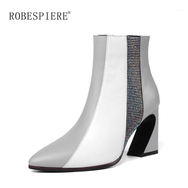 robespiere strange style boots women natural leather mixed colors ankle boots women winter warm plush zippers casual shoes b871, Black
robespiere strange style boots women natural leather mixed colors ankle boots women winter warm plush zippers casual shoes b871, Black