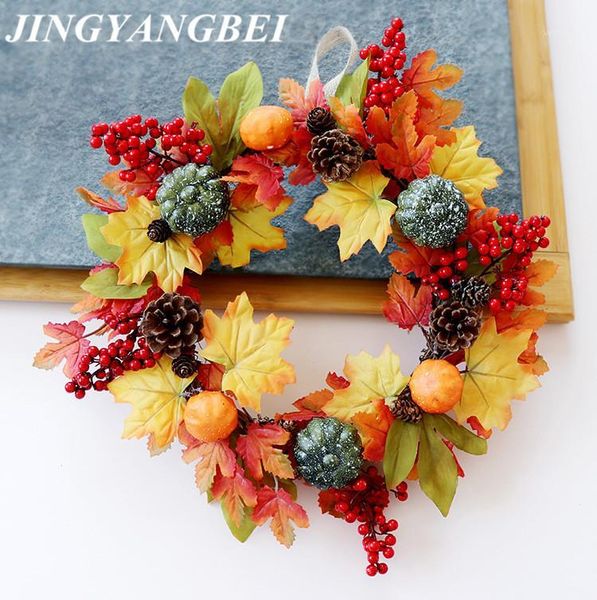 rattan red berry gold wreath pumpkin pine cone artificial flowers garland weeding decoration halloween christmas gift1
rattan red berry gold wreath pumpkin pine cone artificial flowers garland weeding decoration halloween christmas gift1