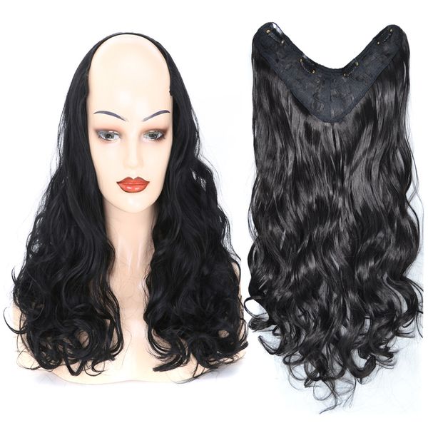 4 card clip in on hair extensions long curly european and american women's large wave traceless receiving piece hairs piece, Black;brown
4 card clip in on hair extensions long curly european and american women's large wave traceless receiving piece hairs piece, Black;brown