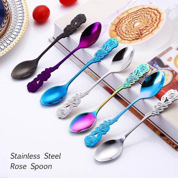 spoons 304 stainless steel rose spoon musical coffee ice cream teaspoon metal stirring home kitchen tableware
spoons 304 stainless steel rose spoon musical coffee ice cream teaspoon metal stirring home kitchen tableware