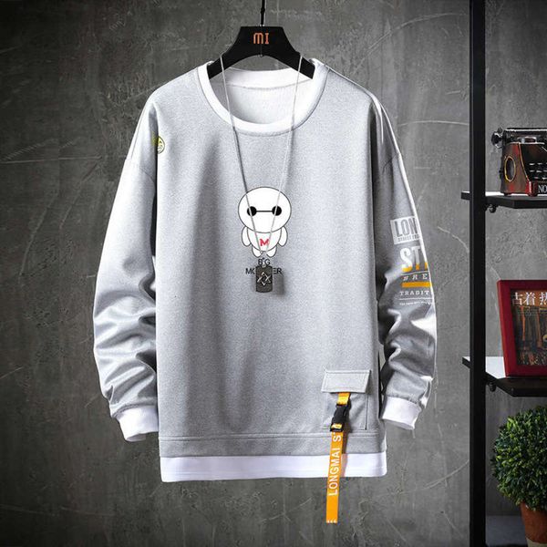 fake pullover autumn two pieces new of sweater male students loose sports fashion brand men's clothes, Gray
fake pullover autumn two pieces new of sweater male students loose sports fashion brand men's clothes, Gray