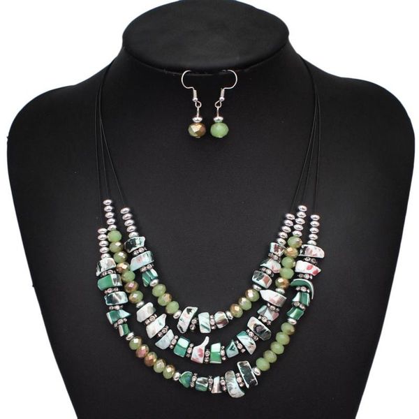 nigeria beads necklace jewelry set bohemia african ladies jewelry set necklace earrings irregular bead fashion, Silver
nigeria beads necklace jewelry set bohemia african ladies jewelry set necklace earrings irregular bead fashion, Silver