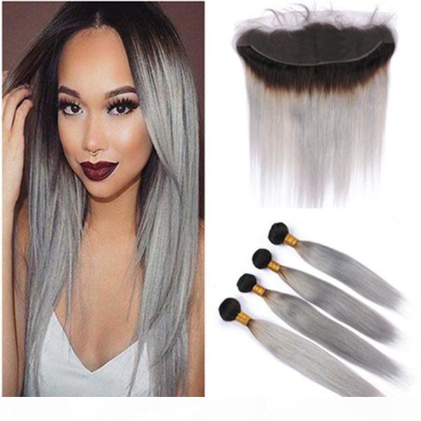 ombre silver grey human hair bundles with frontal #1b grey ombre brazilian straight weaves virgin hair 4bundles with frontal lace closure, Black;brown
ombre silver grey human hair bundles with frontal #1b grey ombre brazilian straight weaves virgin hair 4bundles with frontal lace closure, Black;brown