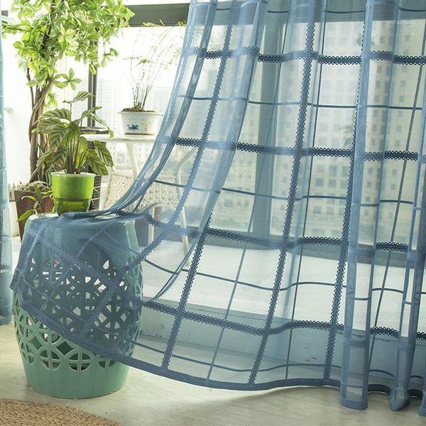 curtain & drapes single panels elegant decorative plaid tulle curtains for living room blue kitchen bedroom door sheer curtain1
curtain & drapes single panels elegant decorative plaid tulle curtains for living room blue kitchen bedroom door sheer curtain1