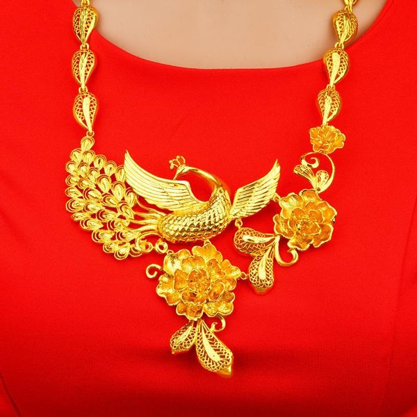 luxury peacock shape dubai jewelry necklaces for women bridal jewelry 24k gold color arab choker wedding accessories, Silver
luxury peacock shape dubai jewelry necklaces for women bridal jewelry 24k gold color arab choker wedding accessories, Silver