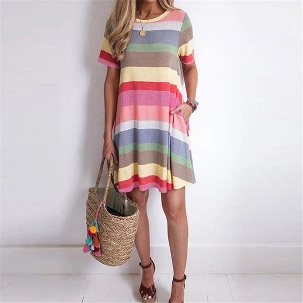 2021 new novo temperamento em torno do pescoo manga curta casual camiseta curto listrado remendo costura vestido feminino ripq, Black;gray
2021 new novo temperamento em torno do pescoo manga curta casual camiseta curto listrado remendo costura vestido feminino ripq, Black;gray