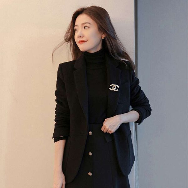 ontmoet.mooie advanced sense black coat korean version women's winter british tweed suit temperament, White;black
ontmoet.mooie advanced sense black coat korean version women's winter british tweed suit temperament, White;black